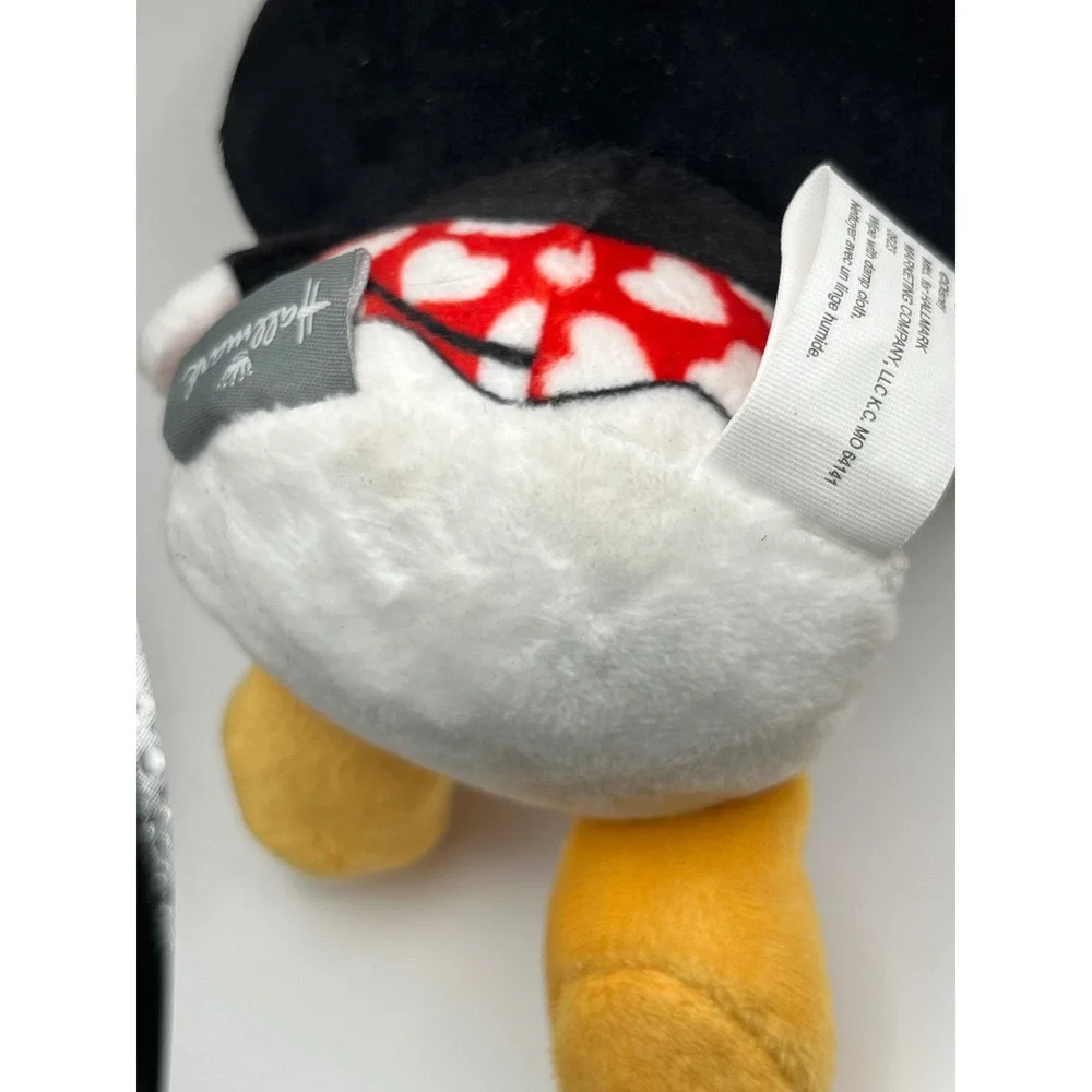 Hallmark Disney Mickey Minnie Mouse Plush Set Heart Valentine Red Black White